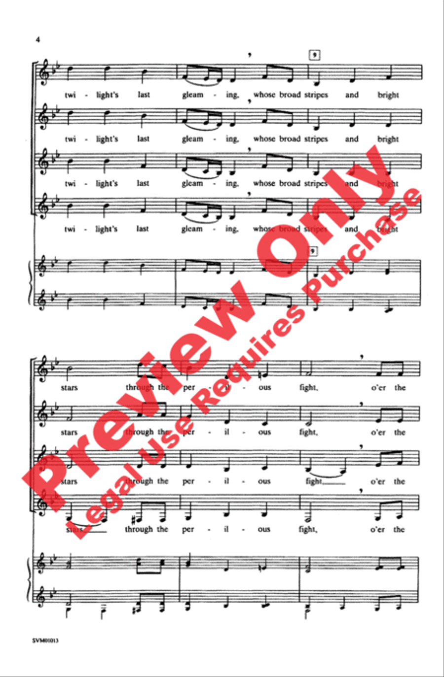 The Star-Spangled Banner Women's Choir scores gallery preview page 3