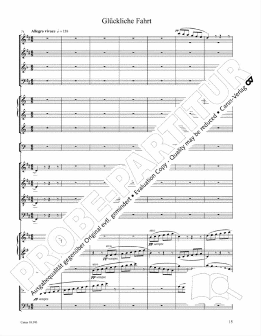 Calm Sea and Prosperous Voyage 4-Part scores gallery preview page 16