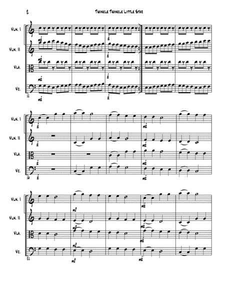 Twinkle, Twinkle (String Quartet ) image number null