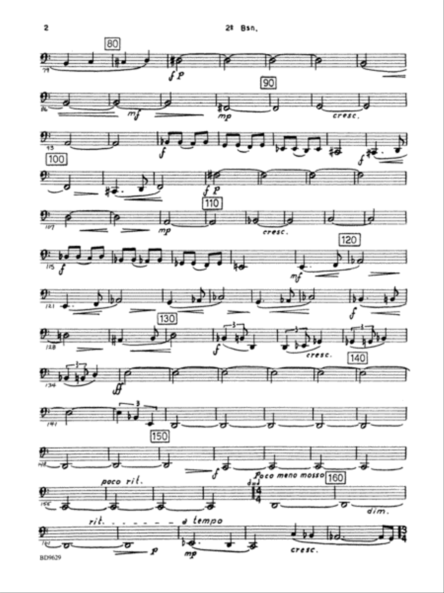Fantasia for Band: 2nd Bassoon Concert Band scores gallery preview page 2
