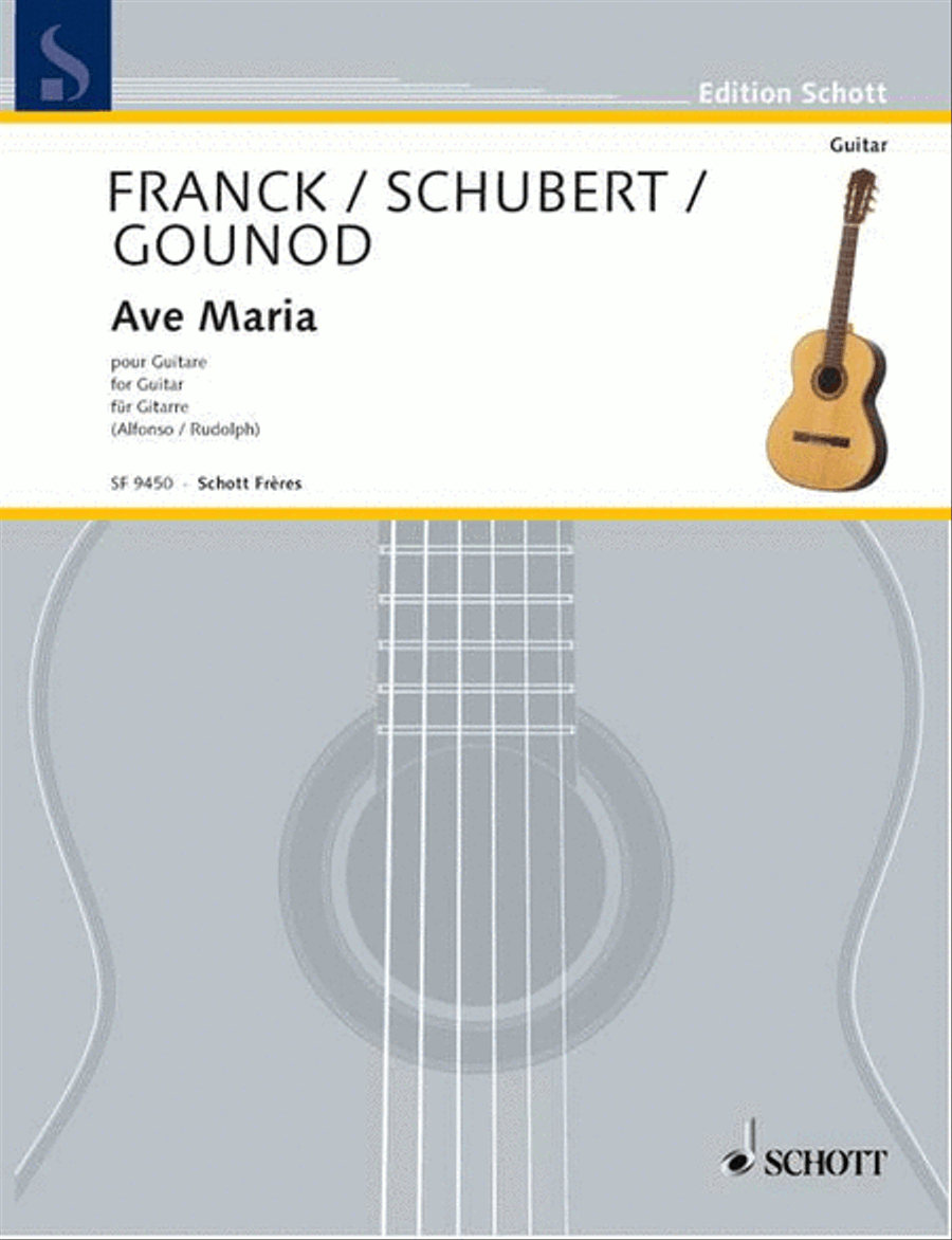 Ave Maria Classical Guitar scores gallery preview page 1