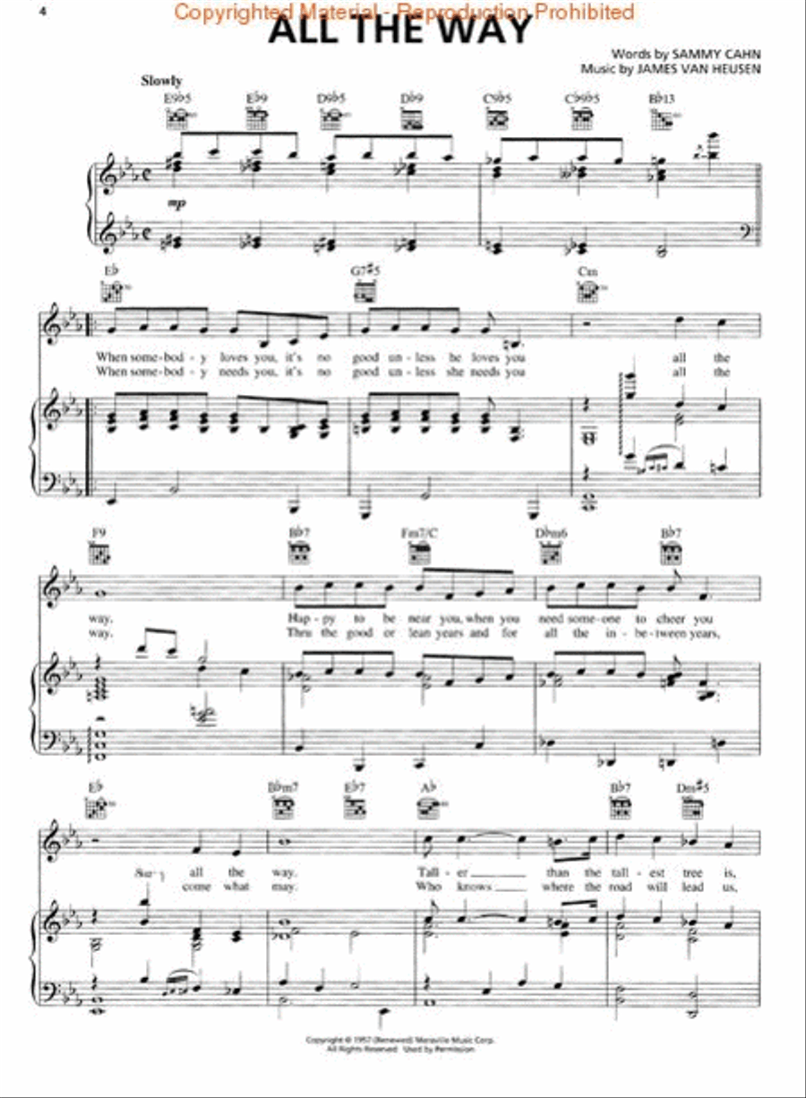 Frank Sinatra - Most Requested Songs Piano, Vocal, Guitar scores gallery preview page 2