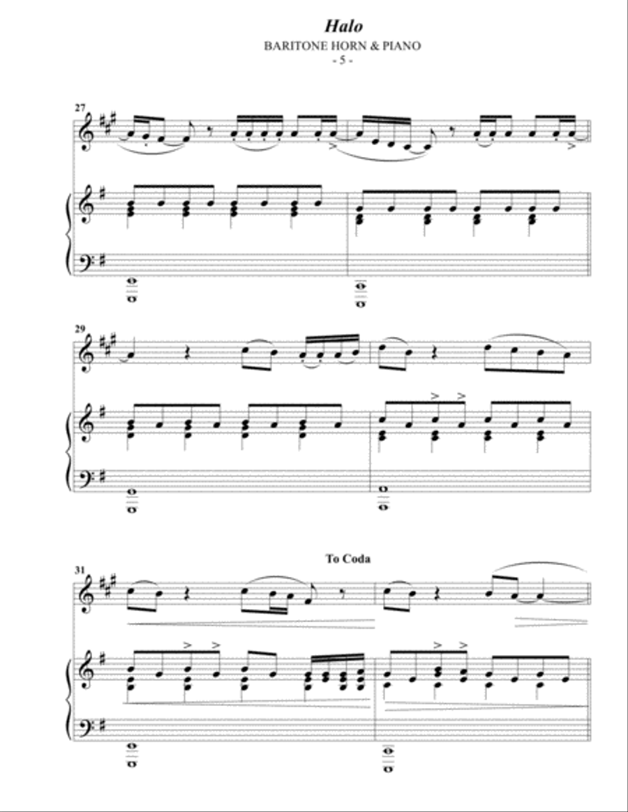 Halo Baritone Horn TC scores gallery preview page 5