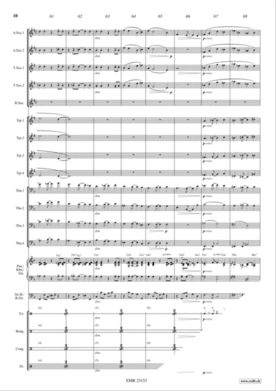 Last Tango In Paris Big Band scores gallery preview page 10