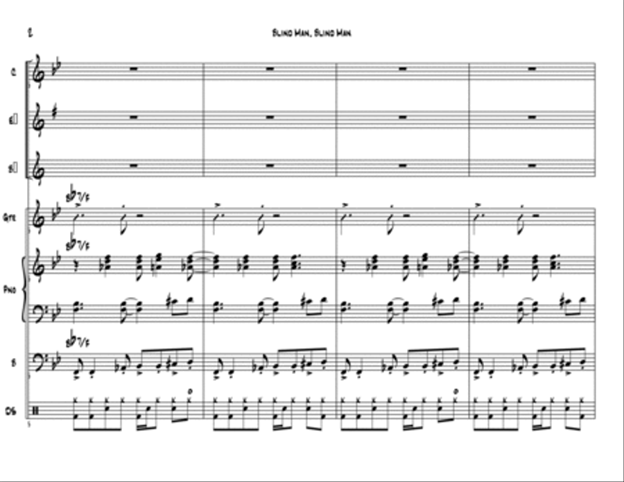 Blind Man Blind Man Jazz Ensemble scores gallery preview page 3