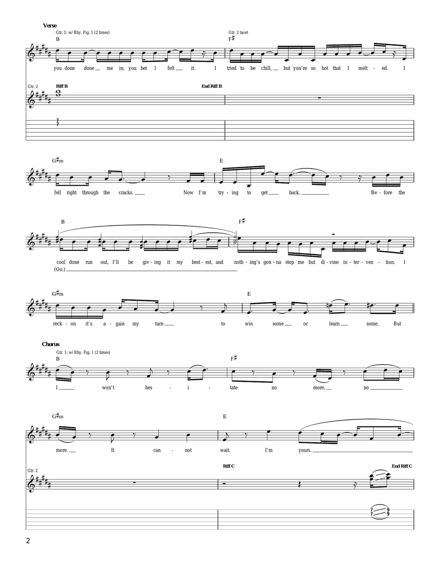 I'm Yours I'm Yours Acoustic Guitar scores gallery preview page 2