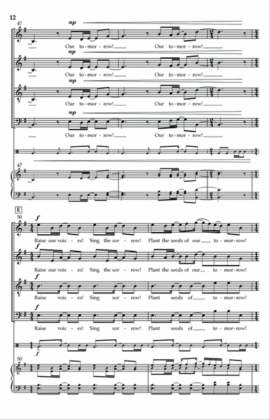 Hug A Tree and Kiss A Sparrow 4-Part scores gallery preview page 10