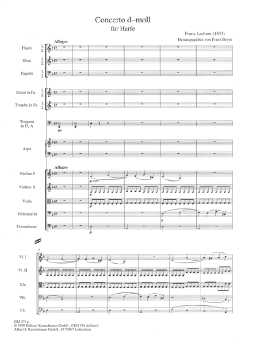 Concerto for harp and orchestra