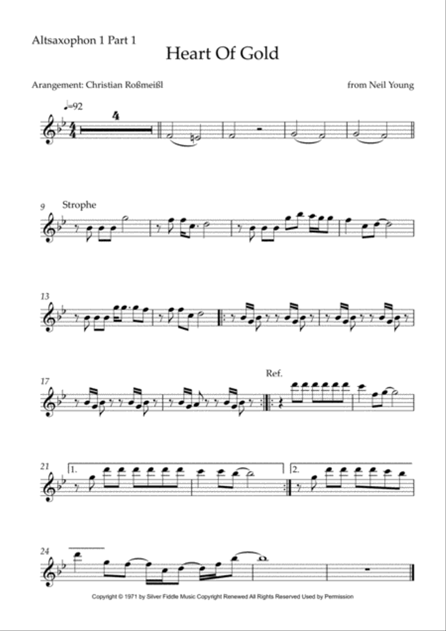 Heart Of Gold Woodwind Quartet scores gallery preview page 5