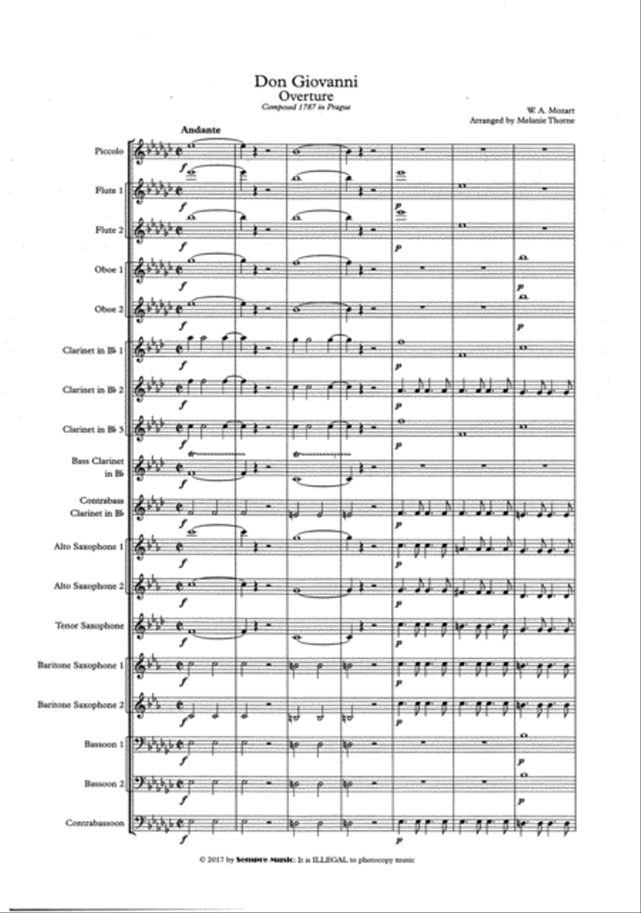 Don Giovanni Overture Chamber Music scores gallery preview page 3