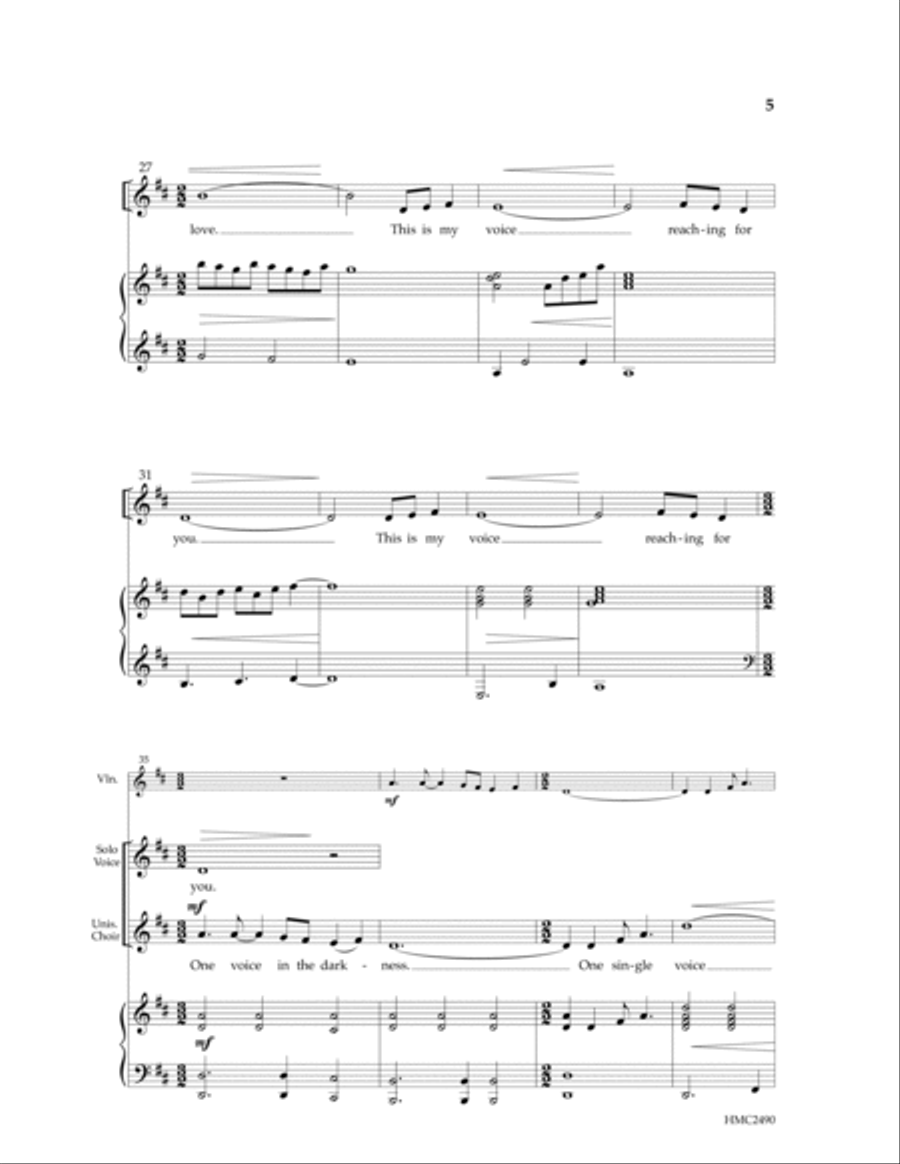 One Voice One Voice SSA scores gallery preview page 3