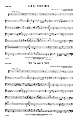 Book cover for Get On Your Feet: 2nd B-flat Clarinet
