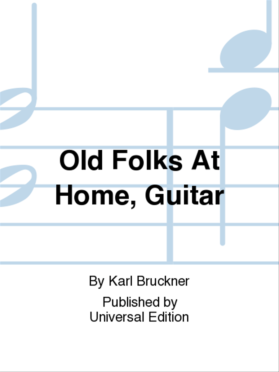 Old Folks at Home, Guitar School and Community scores gallery preview page 1
