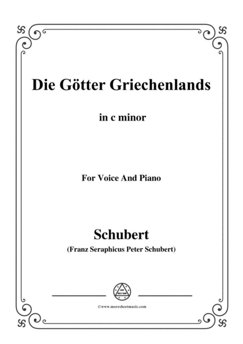 Schubert-Die Götter Griechenlands(The Gods of Greece), D.677,in c minor,for Voice&Piano image number null