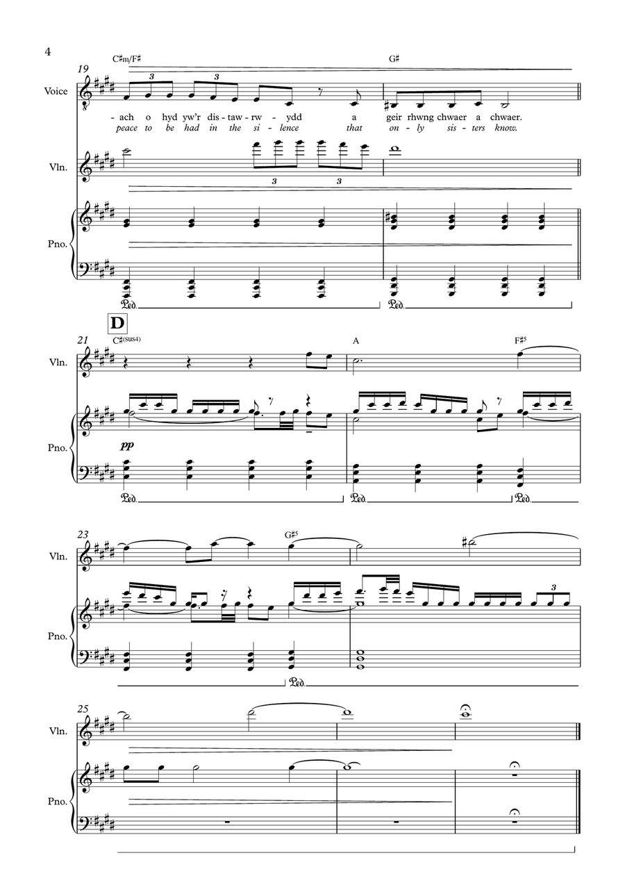 Y Ddwy Chwaer (The Two Sisters) (full score) - Full Score Score scores gallery preview page 4