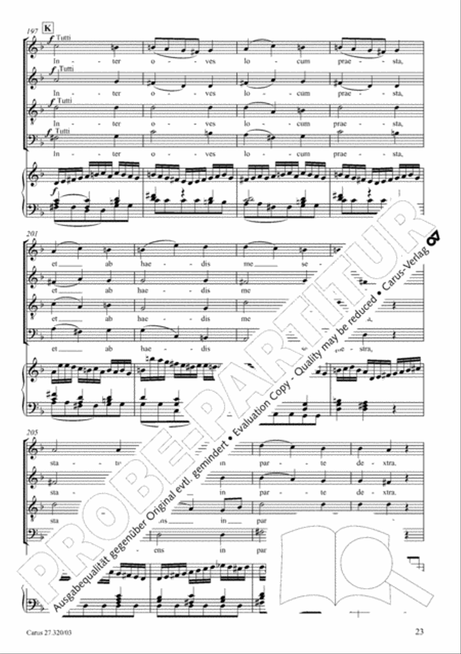 Requiem in D minor 4-Part scores gallery preview page 24