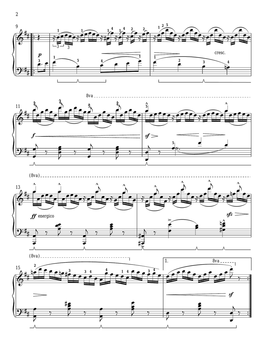 Spinning Song Piano Solo scores gallery preview page 2