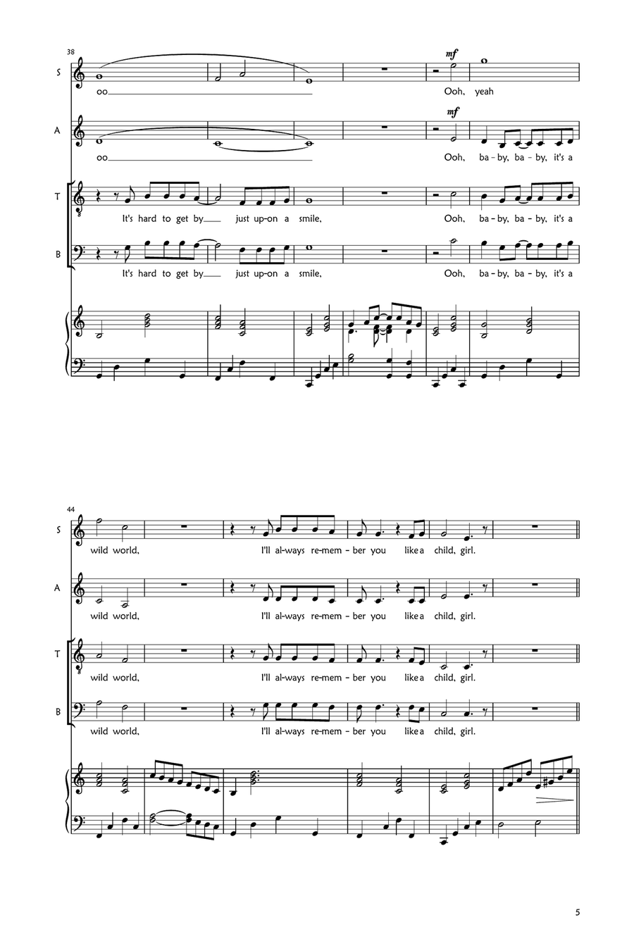 Wild World Wild World 3-Part scores gallery preview page 5