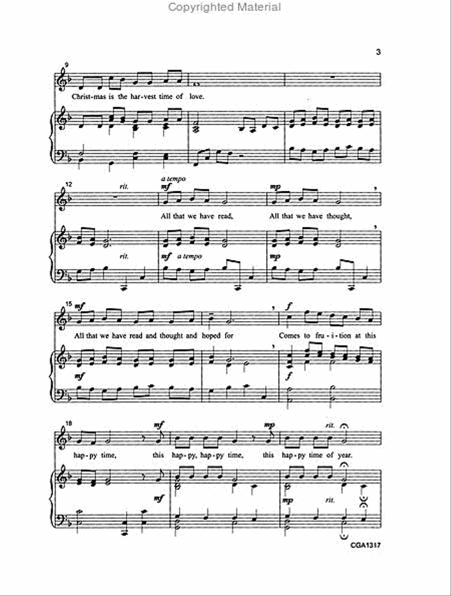 Christmas Is the Harvest Time of Love 2-Part scores gallery preview page 3