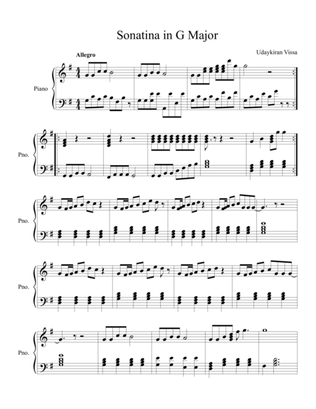 Sonatina in G Major Op. 2