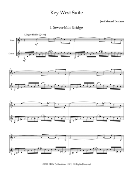 Key West Suite for Flute and Guitar