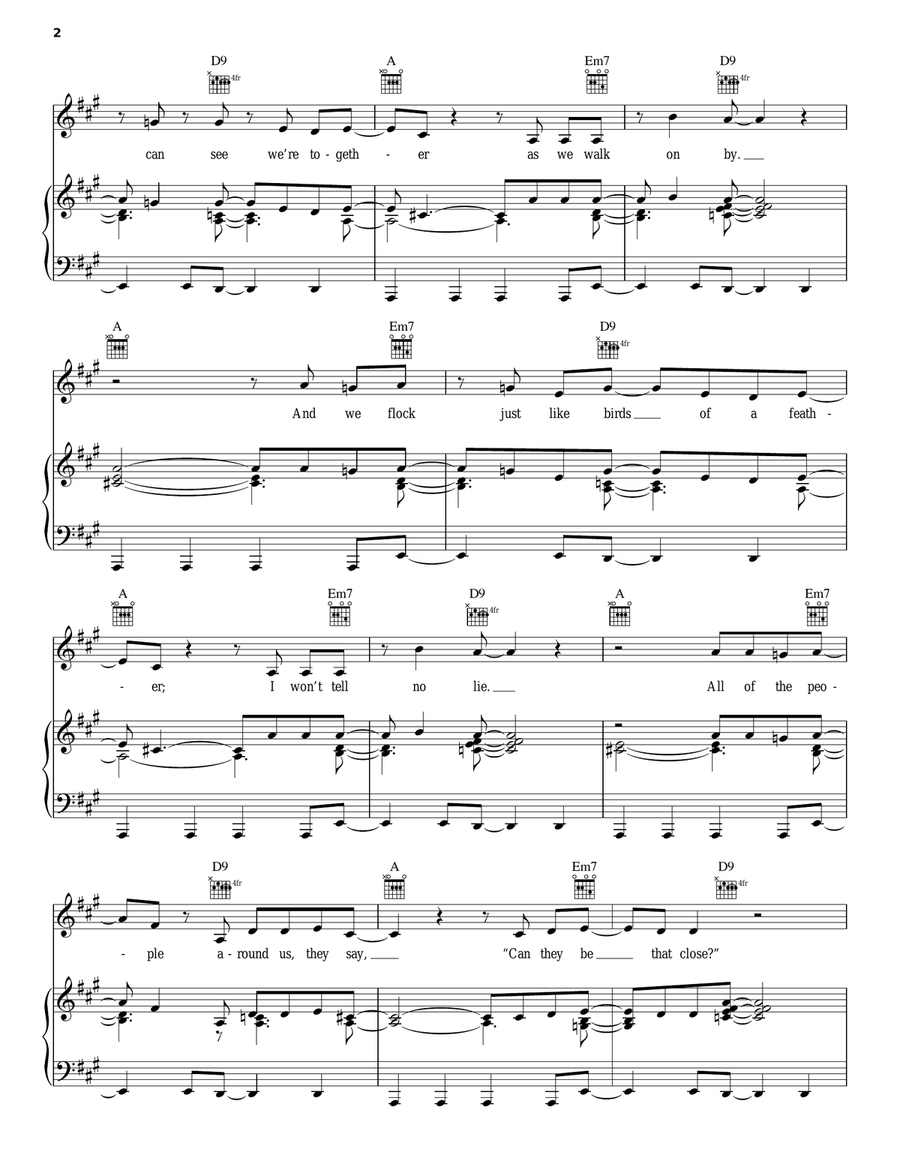 We Are Family Piano, Vocal, Guitar scores gallery preview page 2