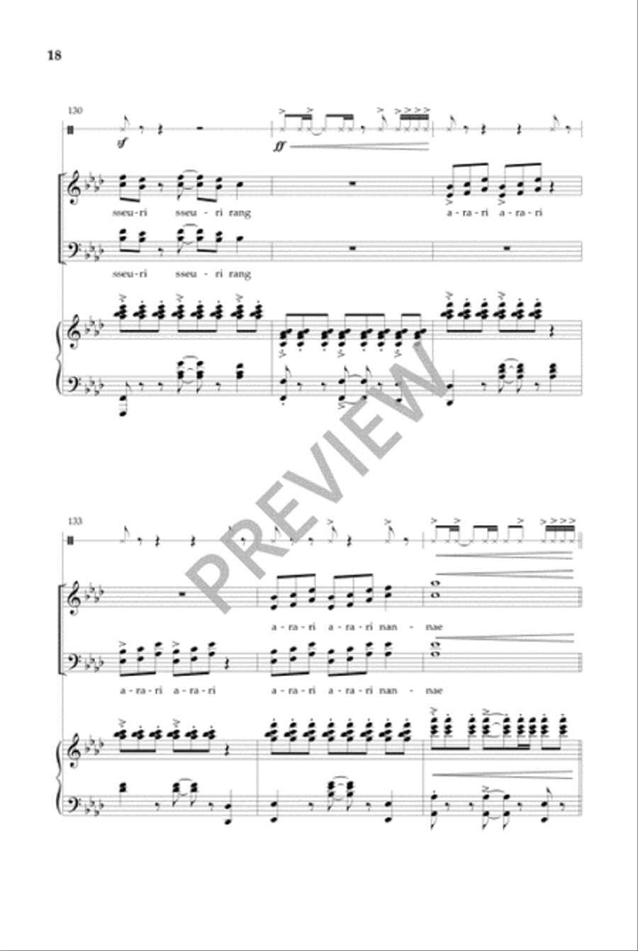 Arirang Arirang 4-Part scores gallery preview page 19