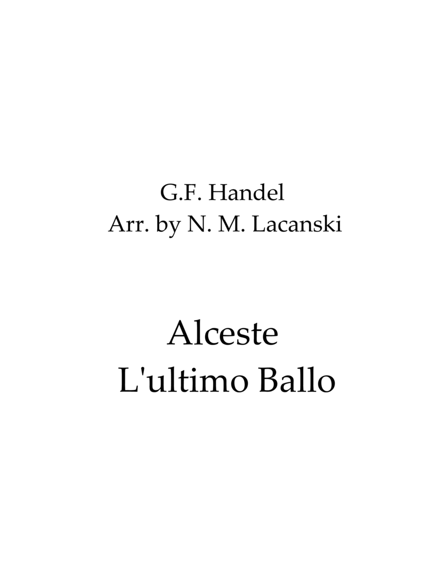 Alceste L'ultimo Ballo image number null