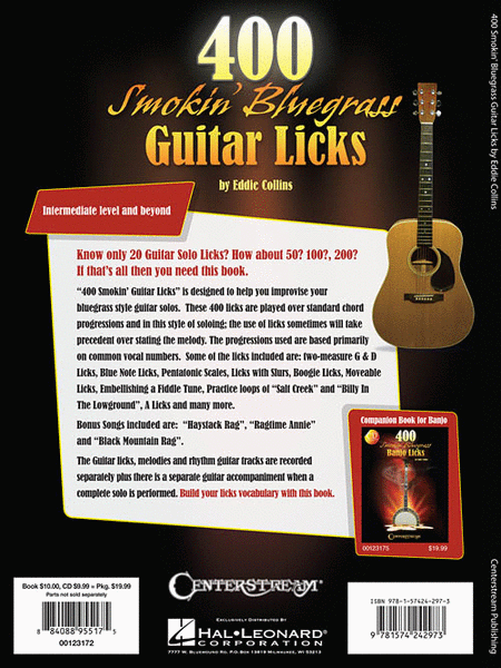 400 Smokin' Bluegrass Guitar Licks image number null