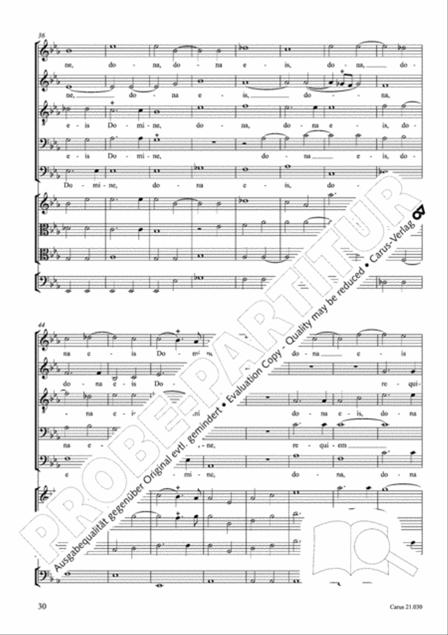 De profundis Men's Choir scores gallery preview page 31