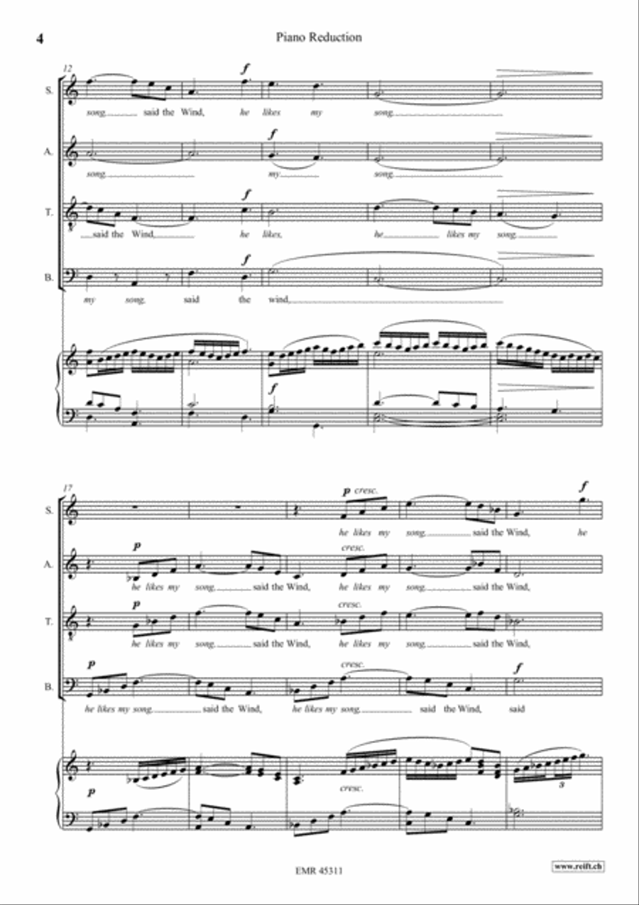The Song Of Man The Song Of Man 4-Part scores gallery preview page 4