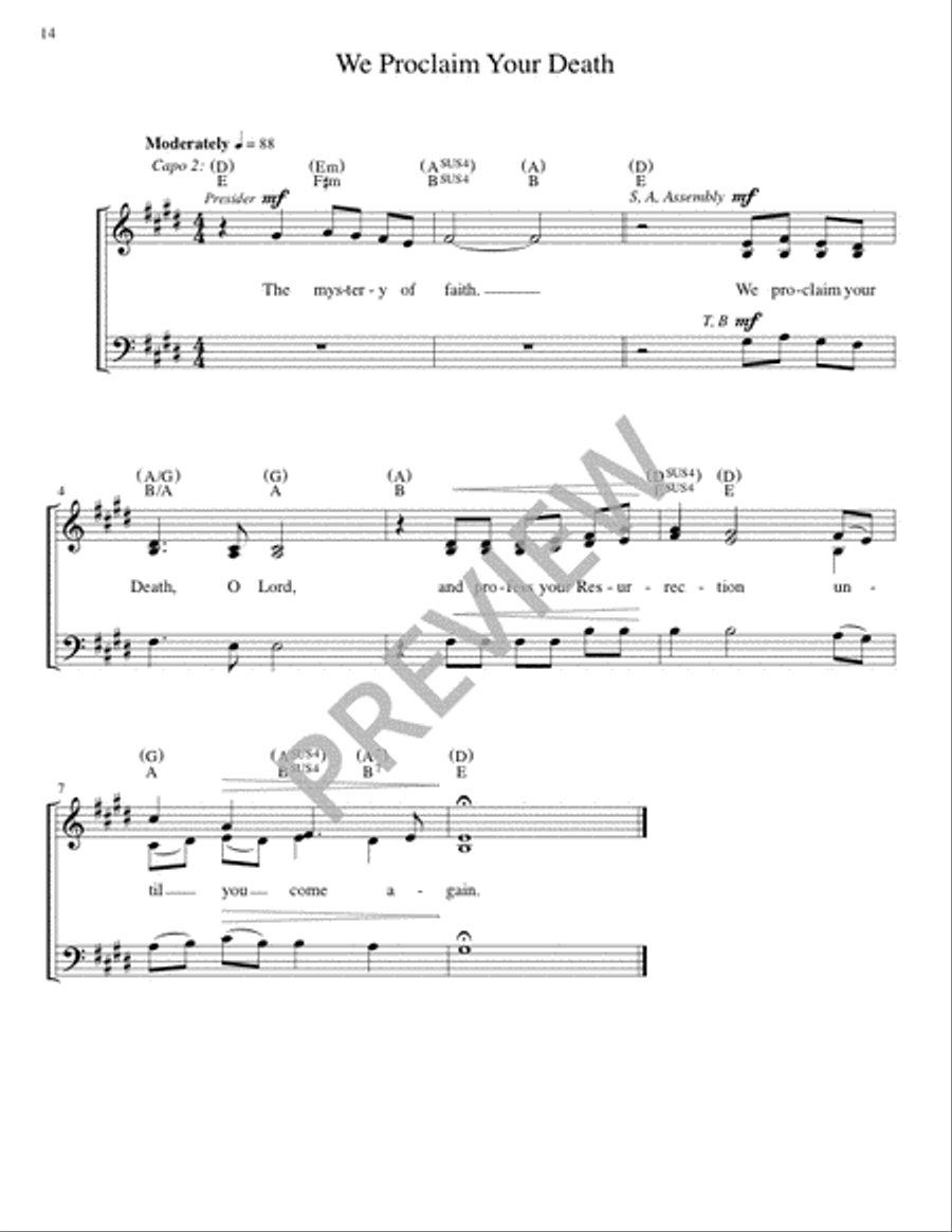 The Glendalough Mass - Guitar edition Guitar scores gallery preview page 15