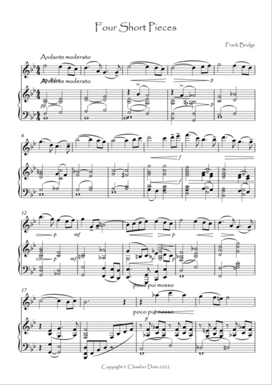 Four Short Pieces Four Short Pieces Flute Solo scores gallery preview page 2