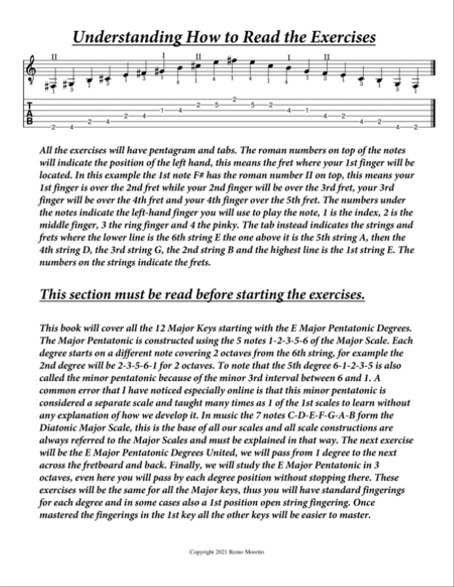 The Complete Book of Pentatonic Scales for Guitar