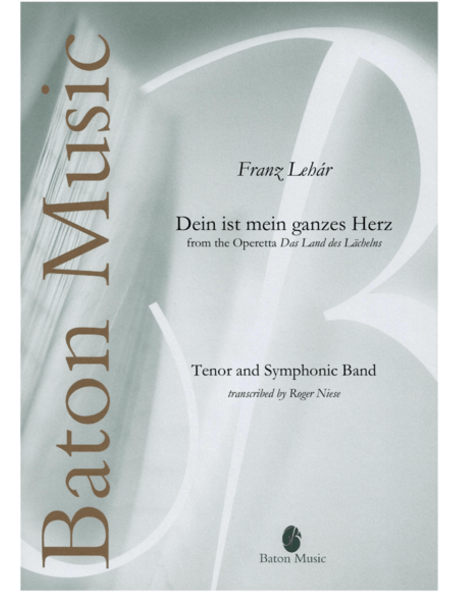 Dein ist mein ganzes Herz Concert Band scores gallery preview page 1