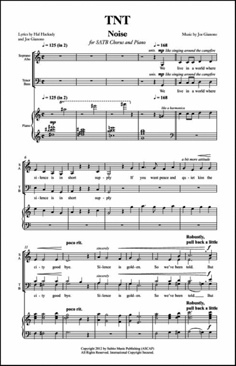 TNT: Noise 4-Part scores gallery preview page 3