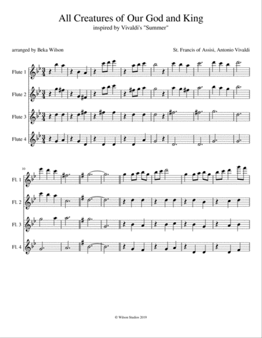 All Creatures of Our God and King (with Vivaldi's 