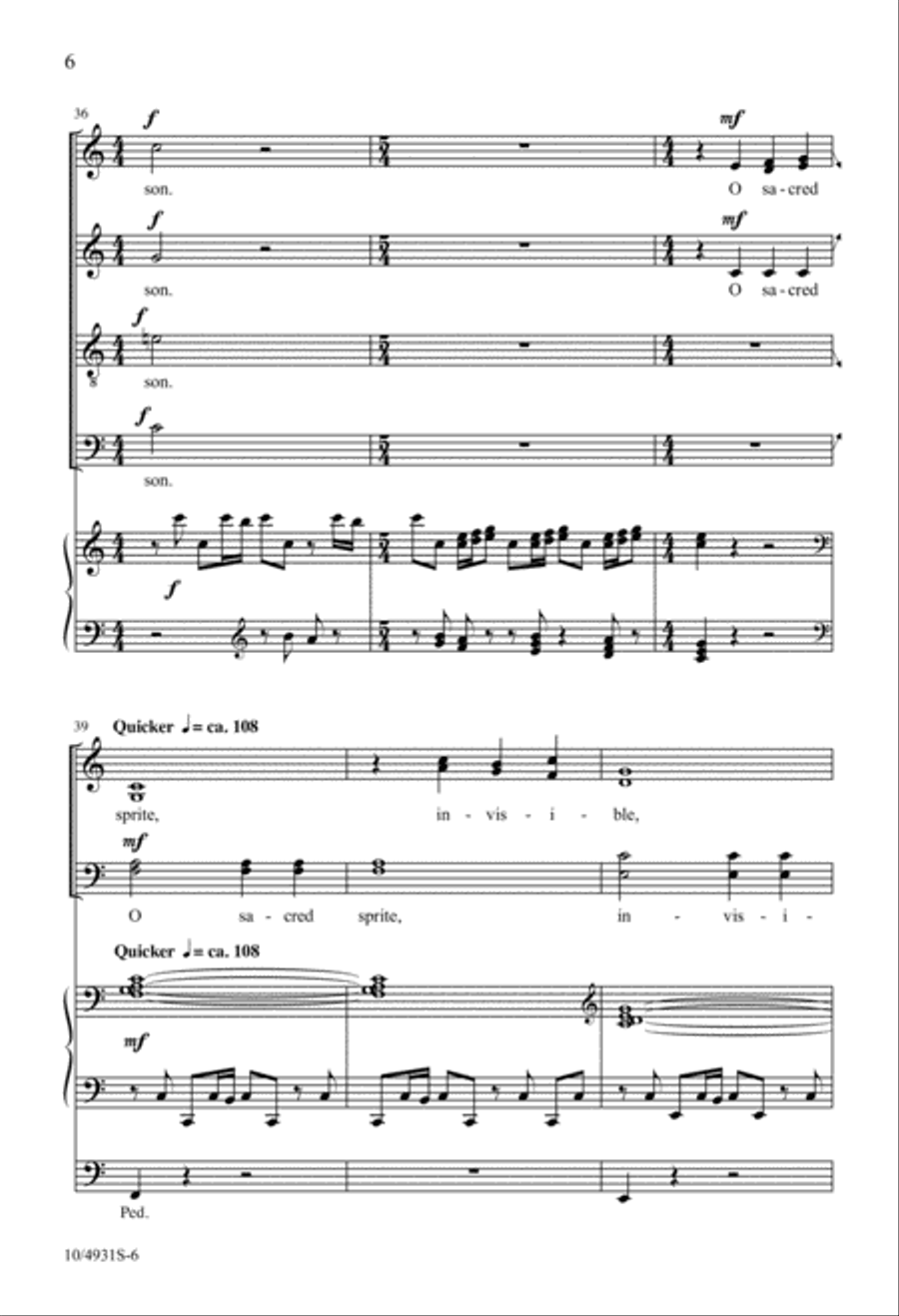 Come, Let Us Sound with Melody 4-Part scores gallery preview page 6