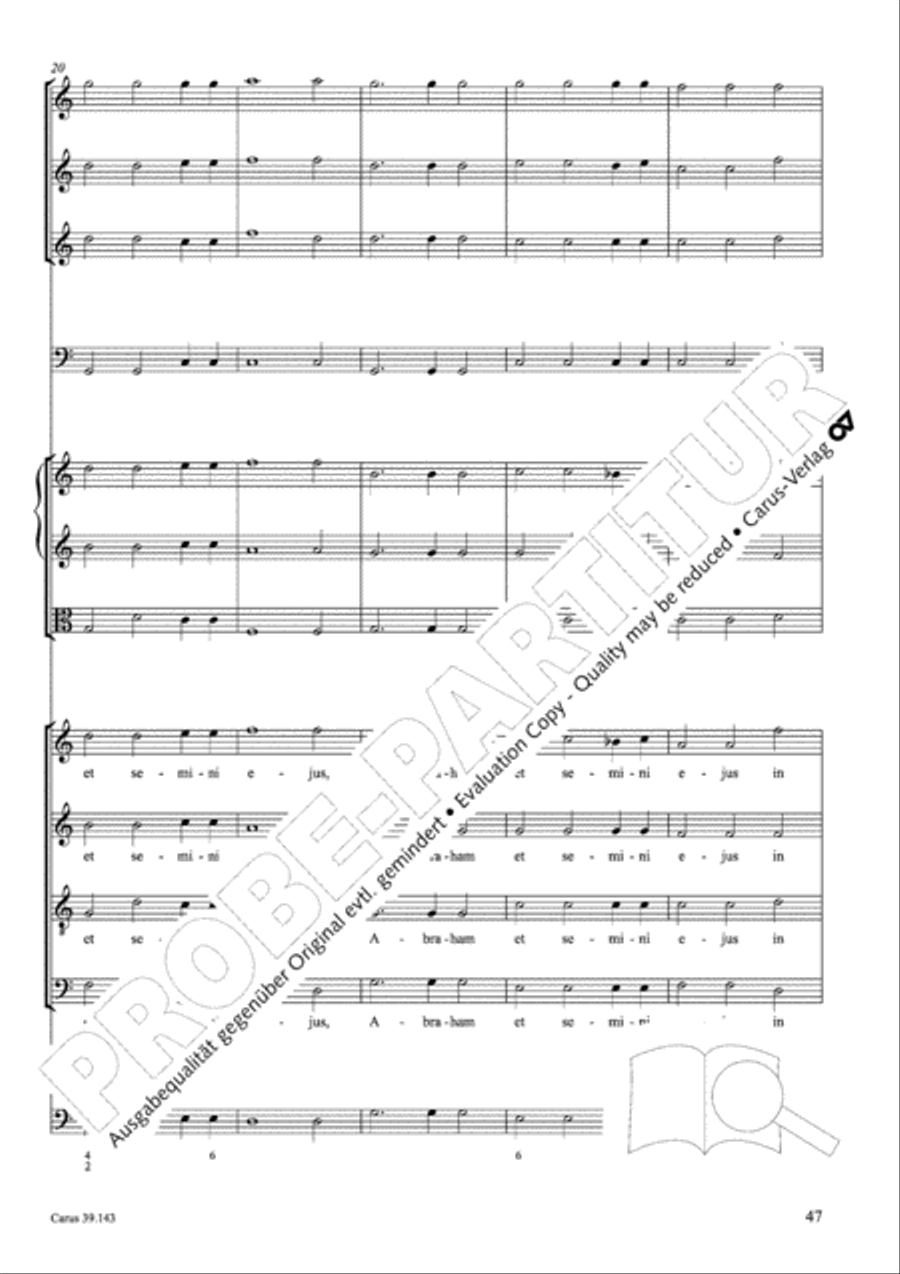 Magnificat in C major 4-Part scores gallery preview page 48