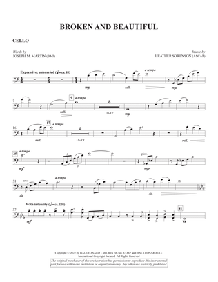 Broken And Beautiful - Cello