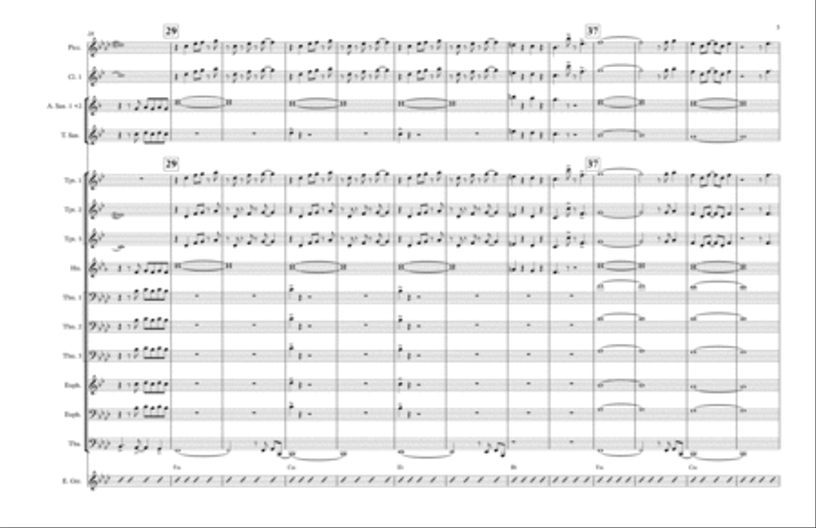Blinding Lights Marching Band scores gallery preview page 3
