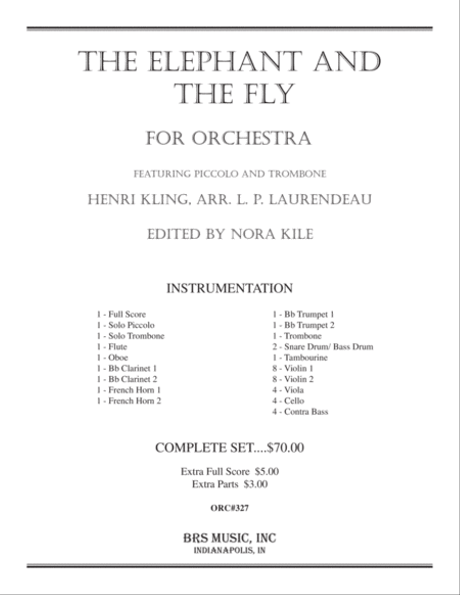 The Elephant and the Fly Orchestra scores gallery preview page 1