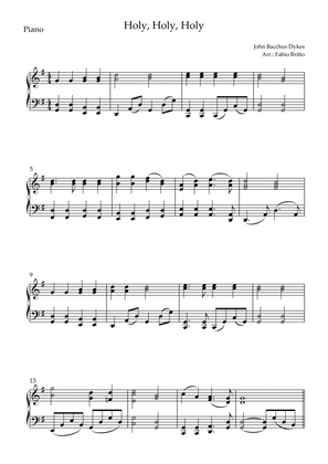 Holy, Holy, Holy (Traditional Christian Song) for Piano Solo