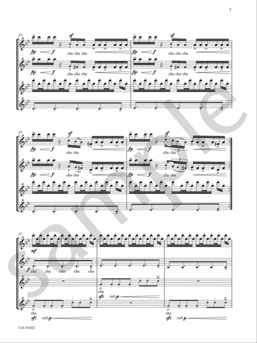 Raga Saat Flute Quartet scores gallery preview page 7