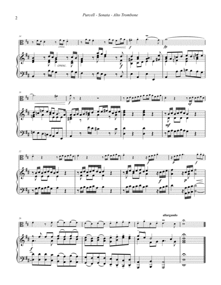 Sonata for Alto Trombone and Piano or Organ