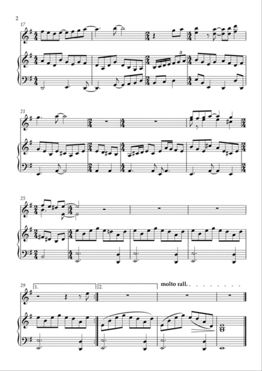 Sad Lisa Violin Solo scores gallery preview page 2