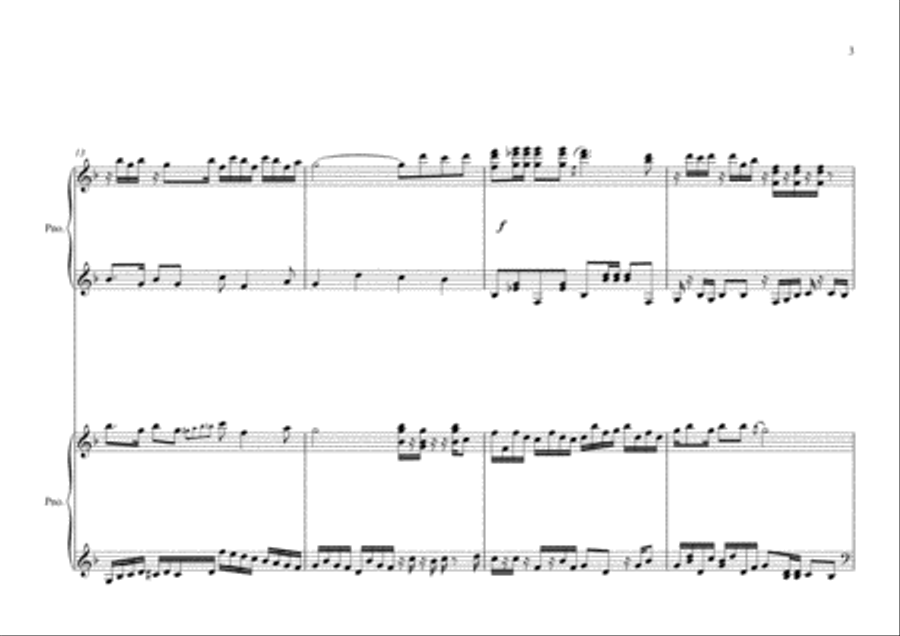 Variations on Hokkien Folk Songs 1 Piano, 4-Hands scores gallery preview page 3