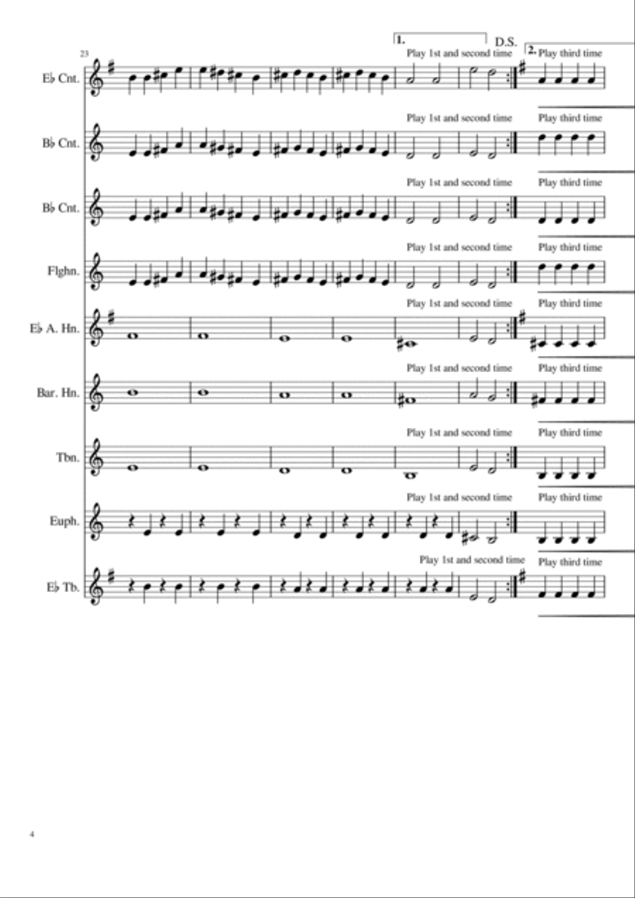 Bhangra Legend Brass Ensemble scores gallery preview page 4