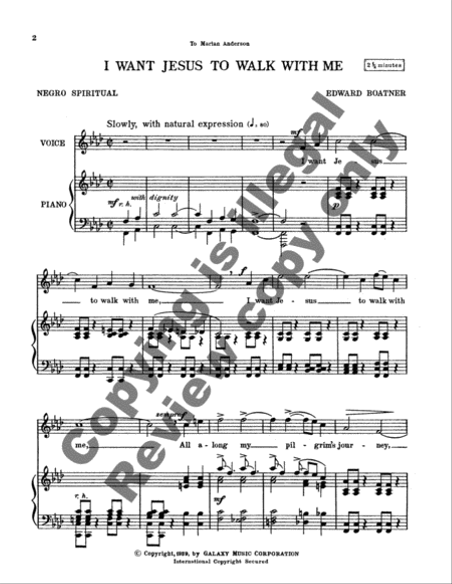 I Want Jesus to Walk with Me High Voice scores gallery preview page 5