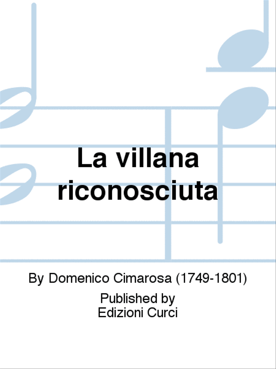 La villana riconosciuta Score scores gallery preview page 1